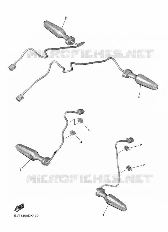 Yamaha 2025 YZF-R7LA OEM Left Side Rear Indicator