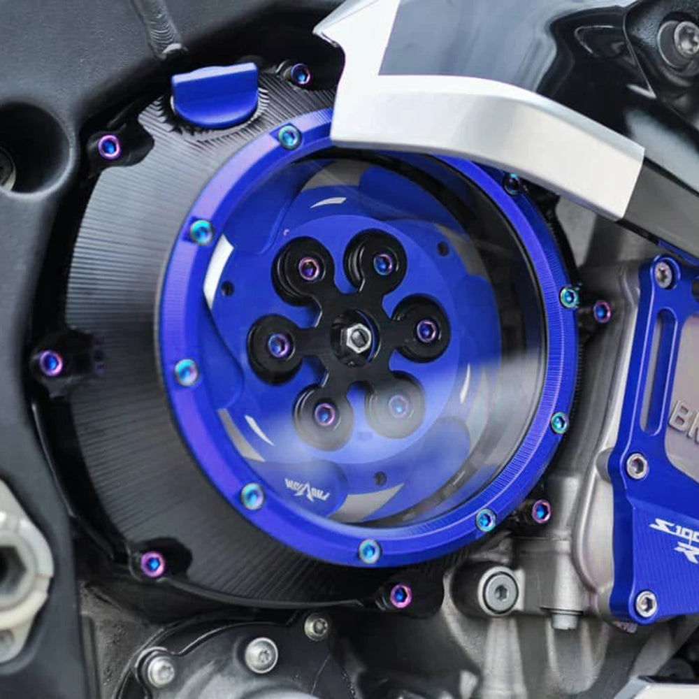BMW S 1000 Transparent Clutch Cover Red
