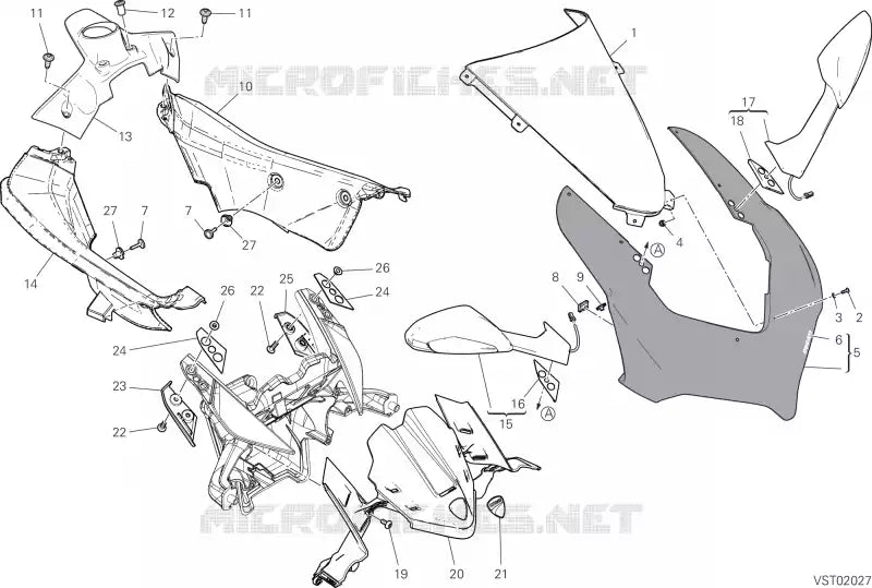 Ducati 2021 Panigale V2 OEM Ignition Switch Cover Panel Fairing Trim
