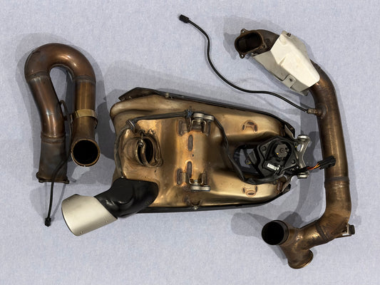 Ducati 2021 Panigale V2 OEM Full Stock Muffler Header Pipes System Exhaust Assembly & Servo Exhaust Valve