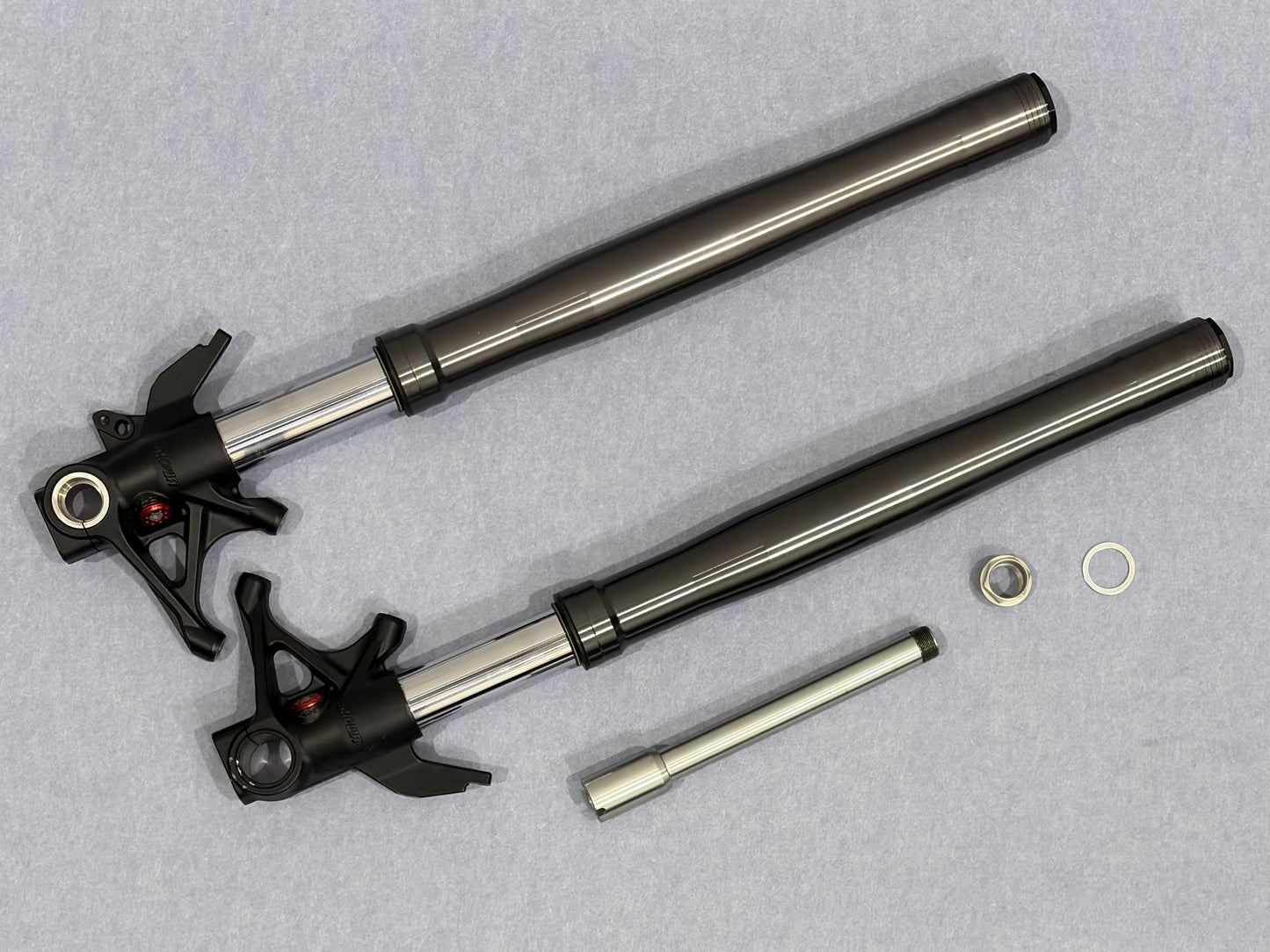 Ducati 2021 Panigale V2 OEM Left & Right Front Fork Suspension Dampener Full Assembly