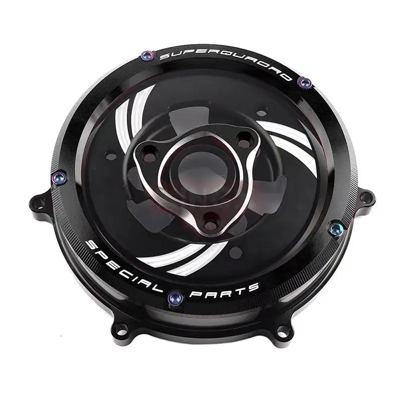 Ducati Panigale Transparent Clutch Cover Black
