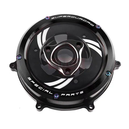 Ducati Panigale Transparent Clutch Cover Black